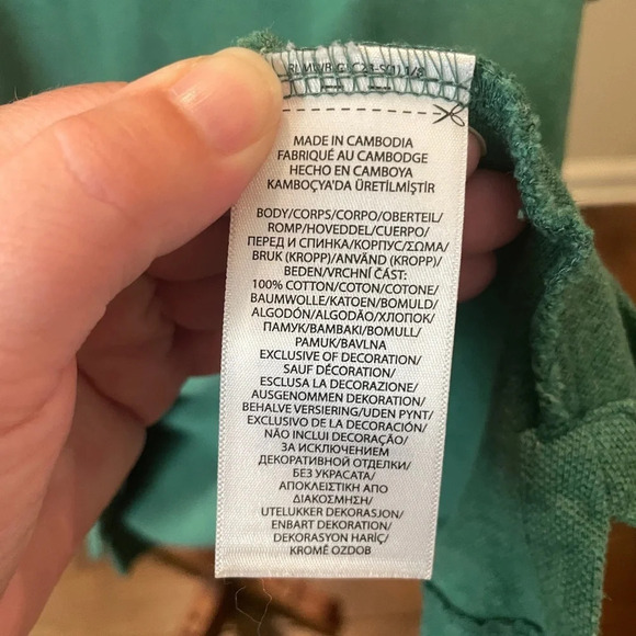 Polo Ralph Lauren men’s short sleeve cotton polo shirt SZ L forest green - Picture 8 of 9